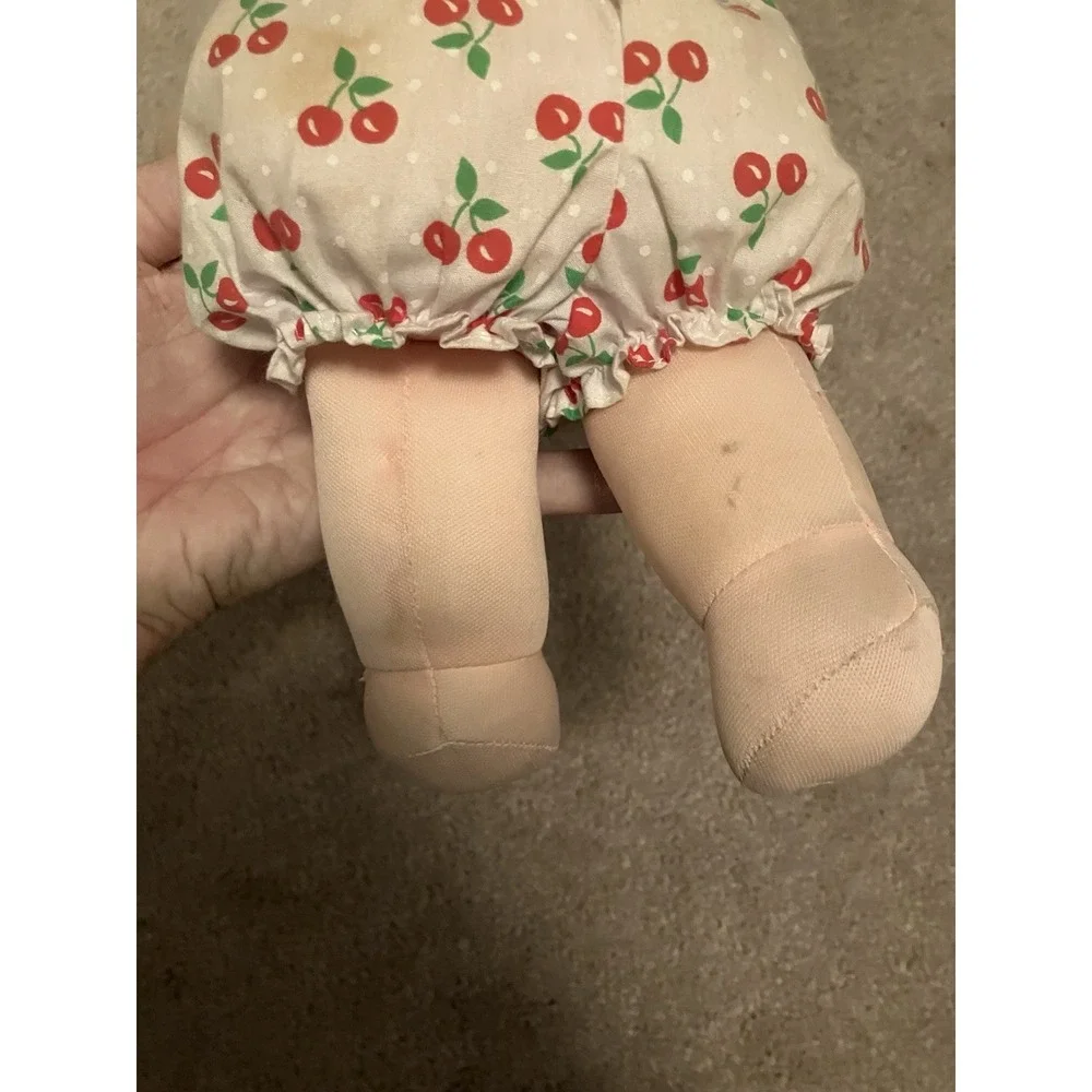 Magic Nursery Baby Doll 1989 Mattel  Original Cherry Summer Dress Blue Eyes VTG